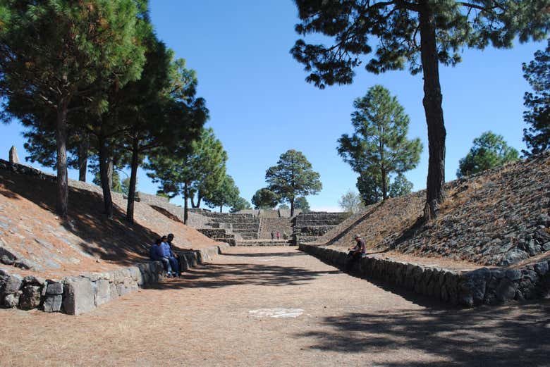 Paseando por el asentamiento prehispánico