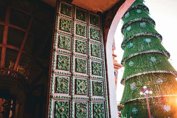 Tranvía de la Navidad en Puebla
