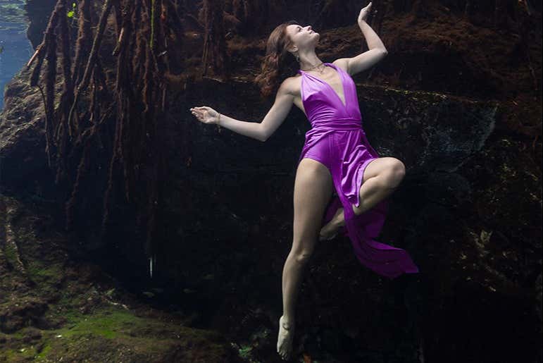 Una foto bajo el agua