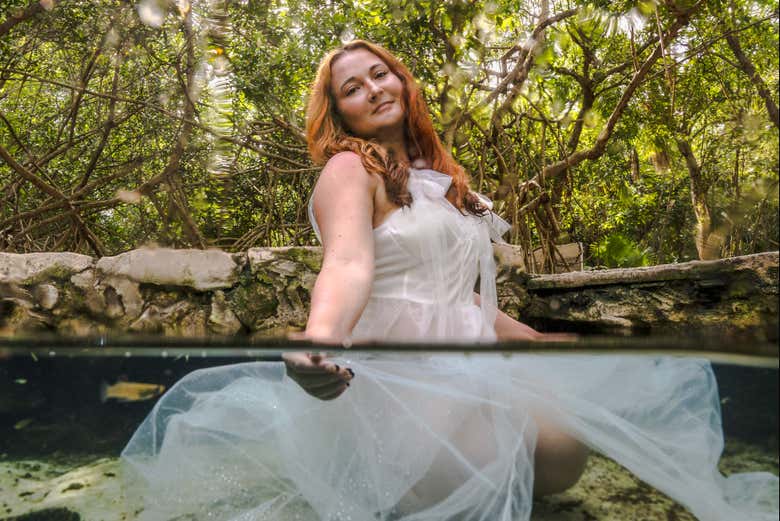 Una actividad diferente en el cenote