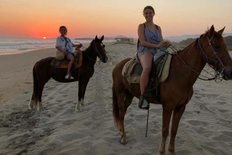 Balade à cheval sur la plage Puerto Suelo