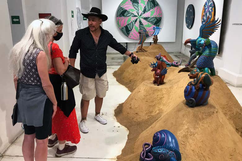 Taller de alebrijes en San Martín Tilcajete
