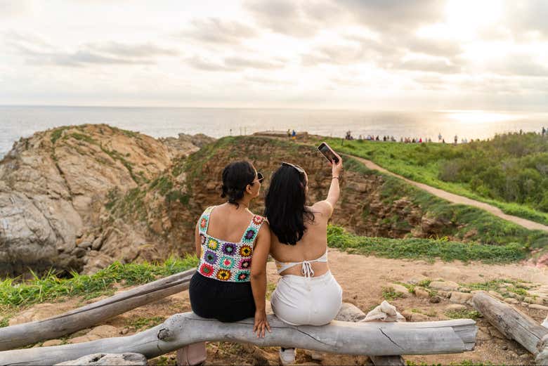 Contemplando la puesta del sol