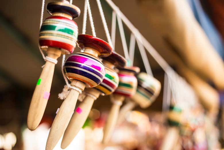 Productos artesanos elaborados con madera