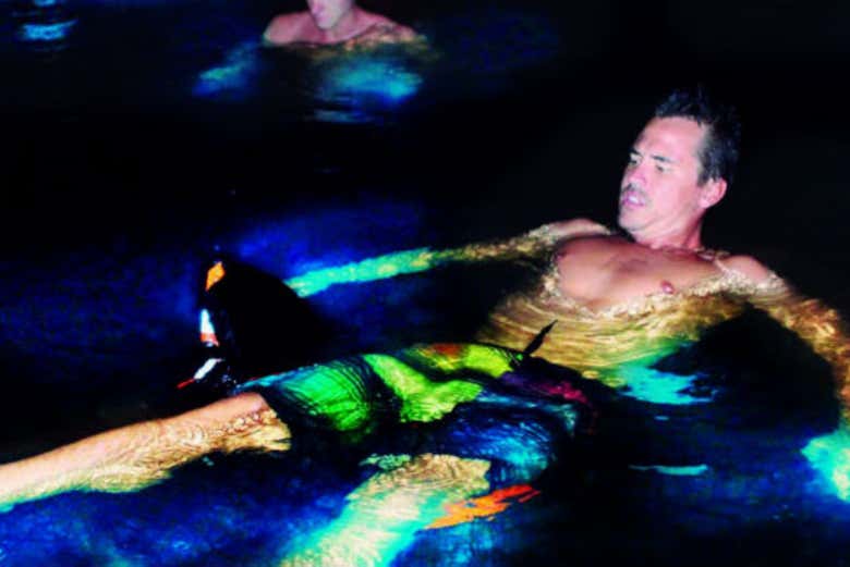 Nadando dentro de la bioluminiscencia