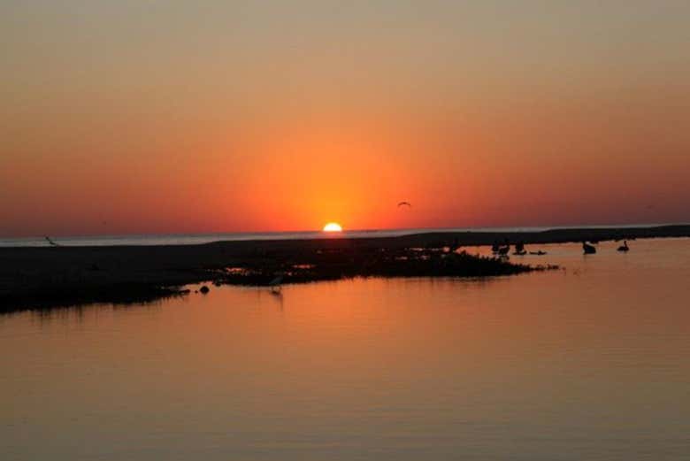 Atardecer en la laguna