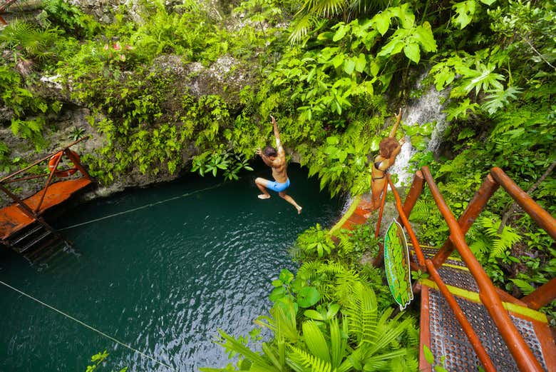 Jump into the cenote!