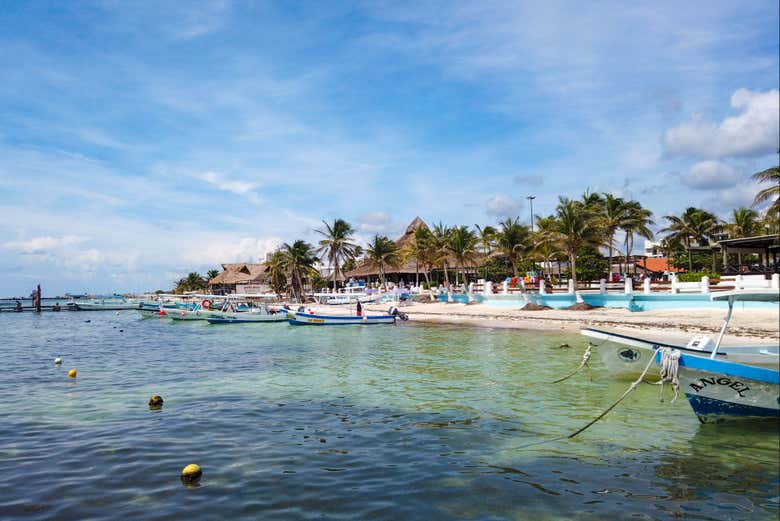 La costa de Puerto Morelos