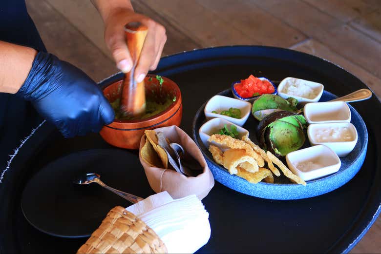 Preparando tacos mexicanos