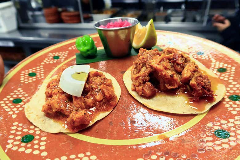 Você experimentará deliciosos tacos mexicanos