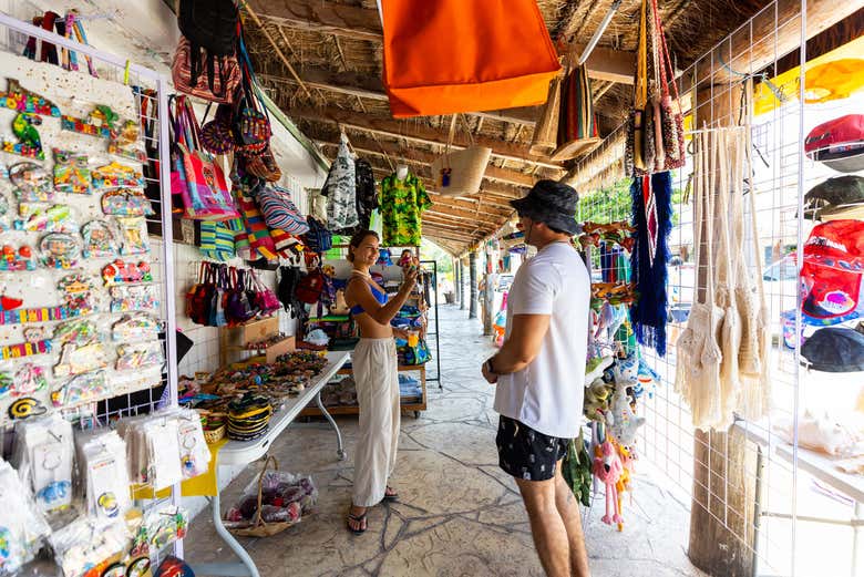 Passeando pelo mercado de Puerto Morelos