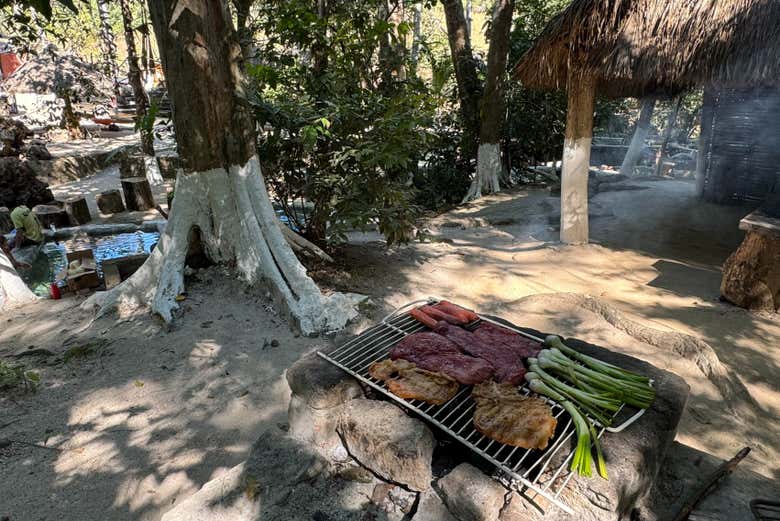 Preparando la barbacoa
