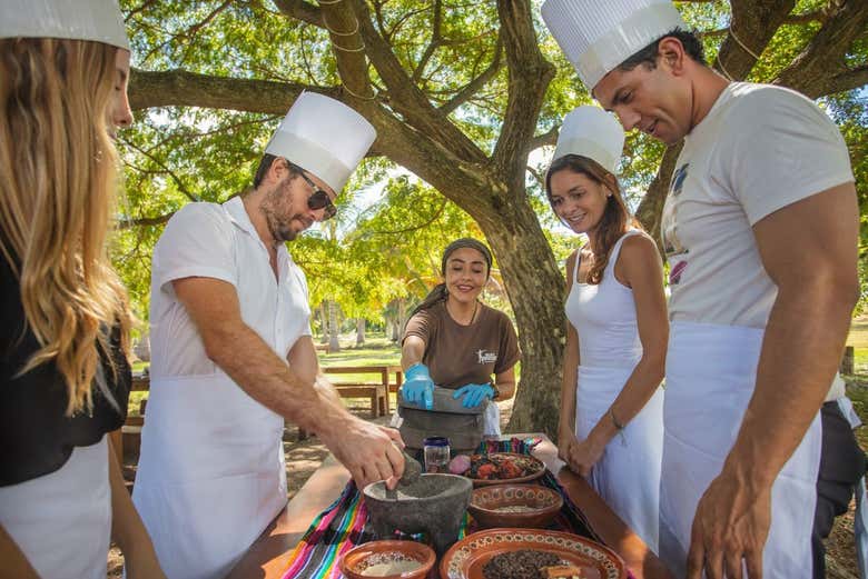 Aprendiendo a cocinar platos típicos