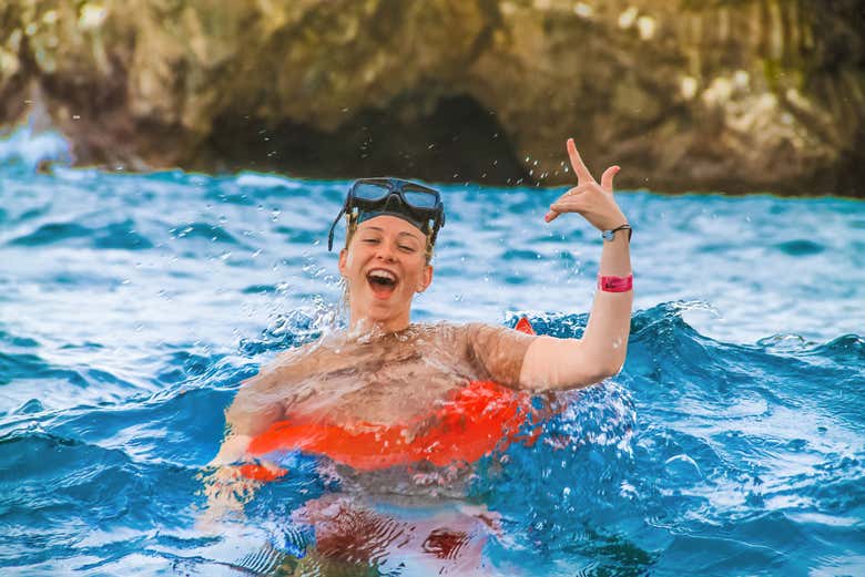 Snorkel no Pacífico
