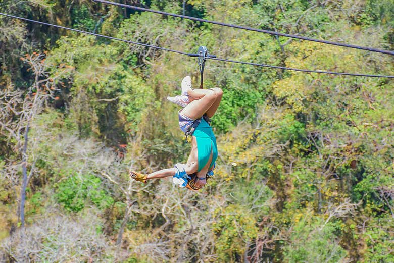 Divertimento in zip-line