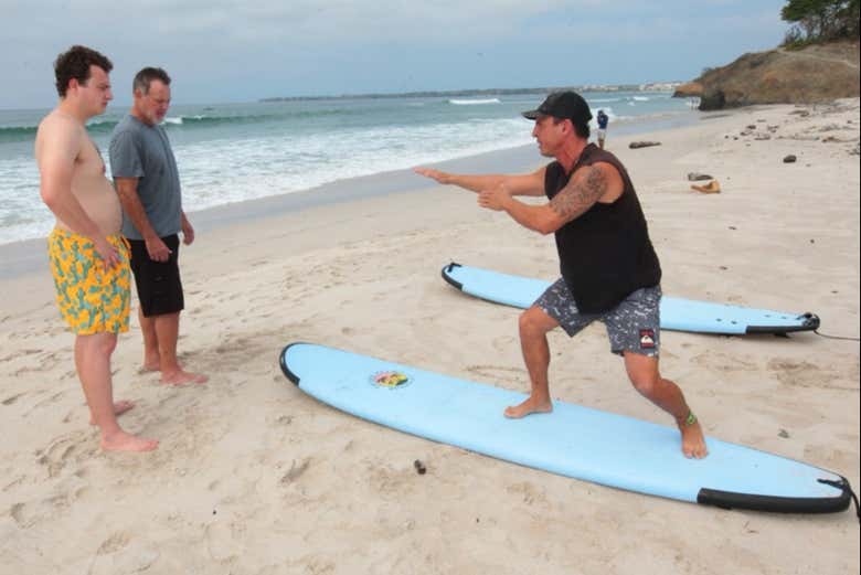 Explicações na areia