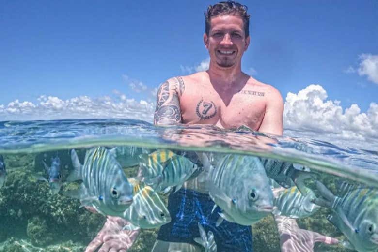 Enjoy the Pacific Ocean and the fish