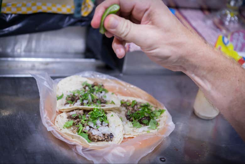 Taste different types of tacos