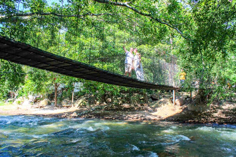 Crossing the Cuale River