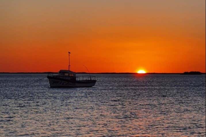 Sunset in the Ría Lagartos Biosphere Reservee