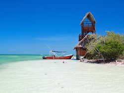Playa en la isla de Holbox