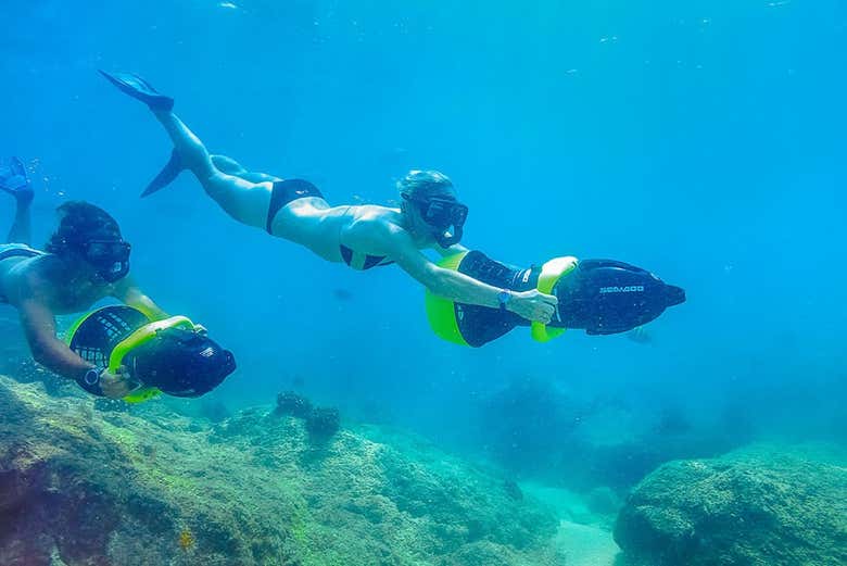 Buceando con los equipos del Kids Adventure Park