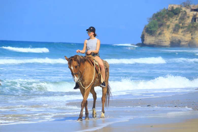 Passeio a cavalo pela costa de Nayarit