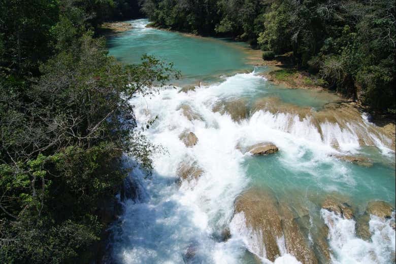 Pozas de agua cristalina