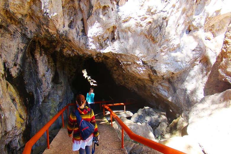 Entrada das grutas de Rancho Nuevo