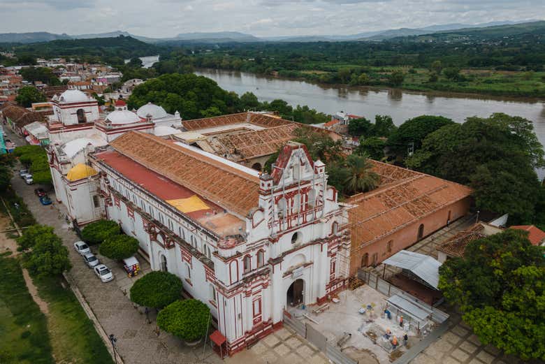 Vista aérea de Chiapa de Corzo