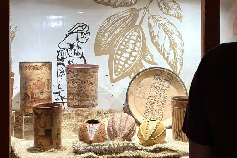 Una de las vitrinas del museo