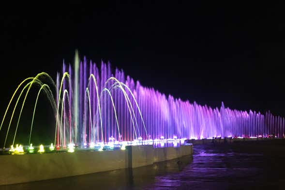 Espectáculo de las Fuentes Marinas de Campeche