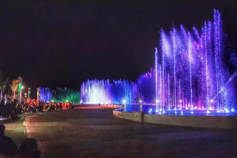 Una de las Fuentes Marinas de Campeche