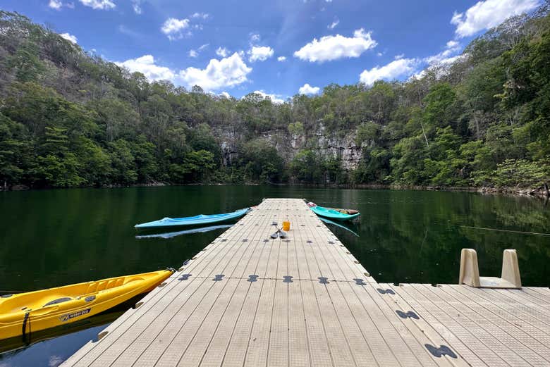 Podréis hacer un tour en kayak en Miguel Colorado