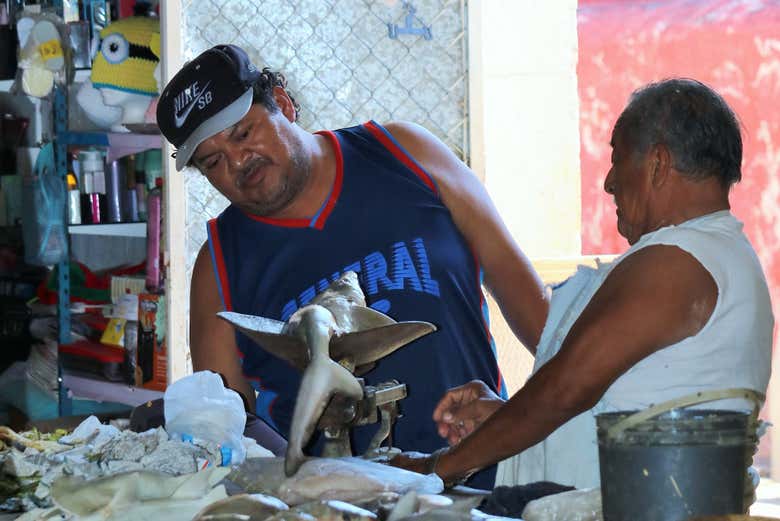 Puesto de pescado