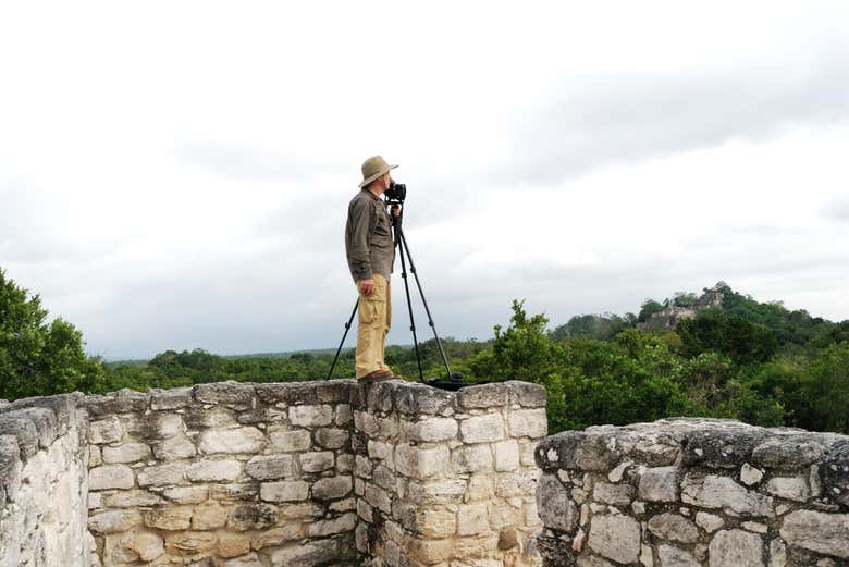 Contemplando los paisajes de Calakmul