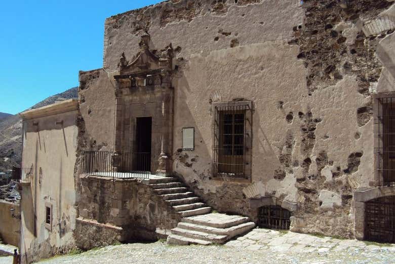 Fachada de una de las casas de Real de Catorce