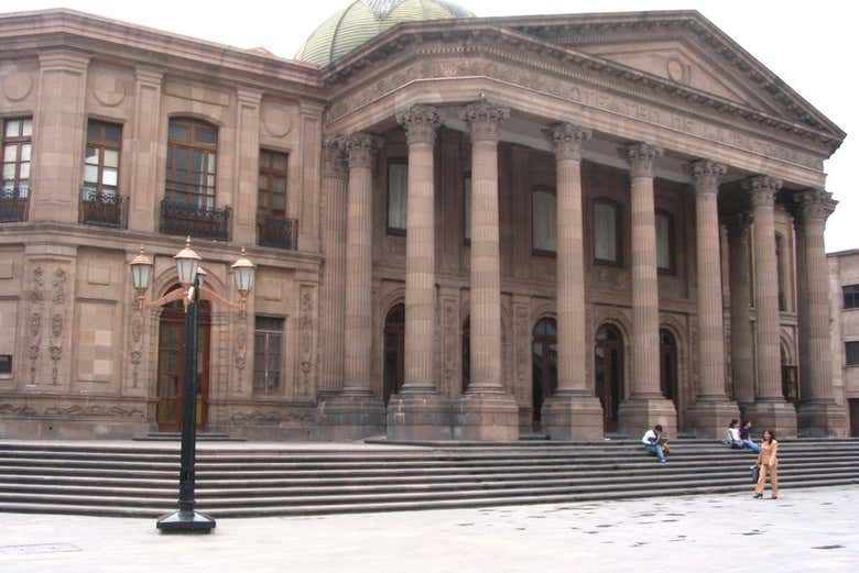 Facade of one of the buildings on the tour