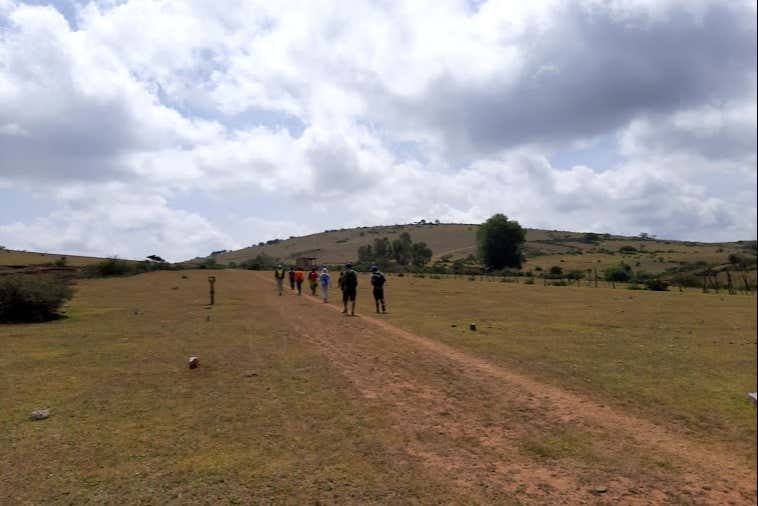 Disfrutando de la ruta de senderismo
