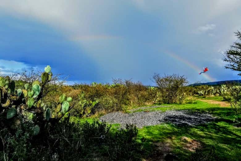 Sobrevolaréis bellos paisajes