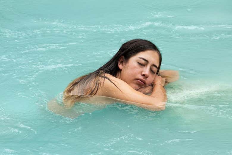 Momento relax mientras tomamos un baño