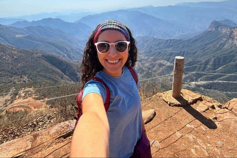 ¡Momento selfie en el mirador!