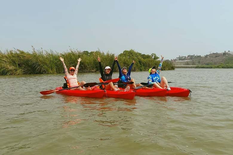Disfrutando del kayak