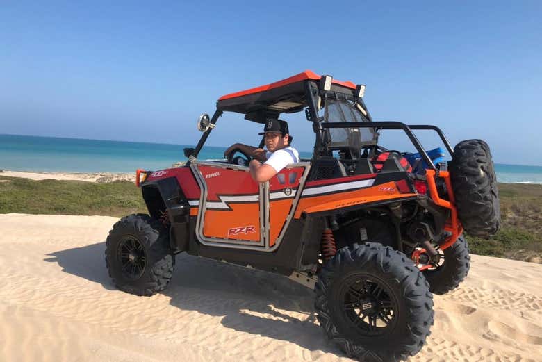 Durante el recorrido en buggy