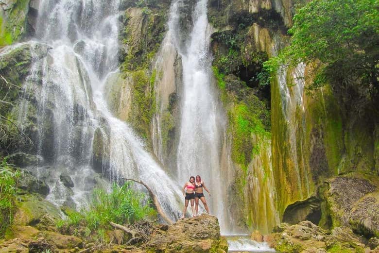 ¡Foto en las cascadas!
