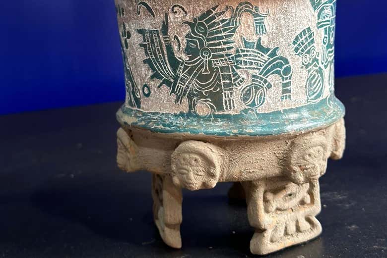 Admire intricate pottery designs