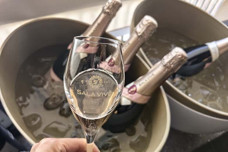 Taste sparkling wine