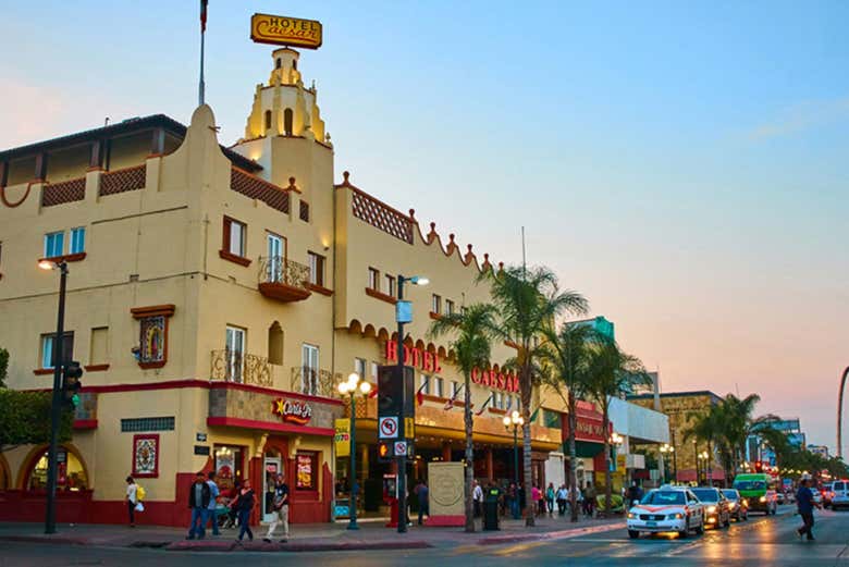 Una de las calles de Tijuana