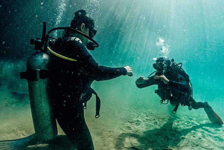 Instructor explicando 