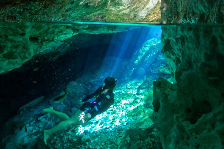 Take a dip in the turquoise waters